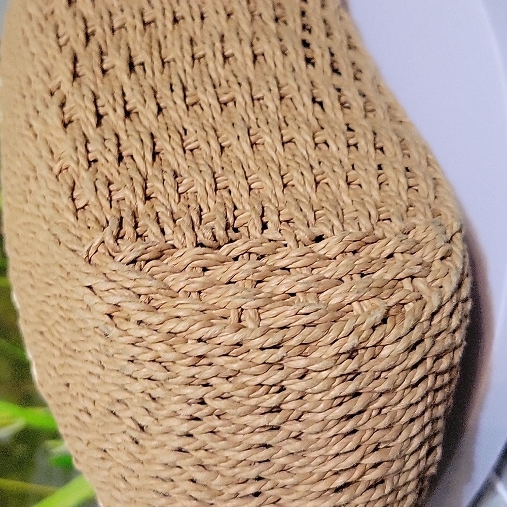 Brighton Woven Straw & Brown Leather Shoulder Bag w/ Heart Charm + Dust Bag - Picture 7 of 12